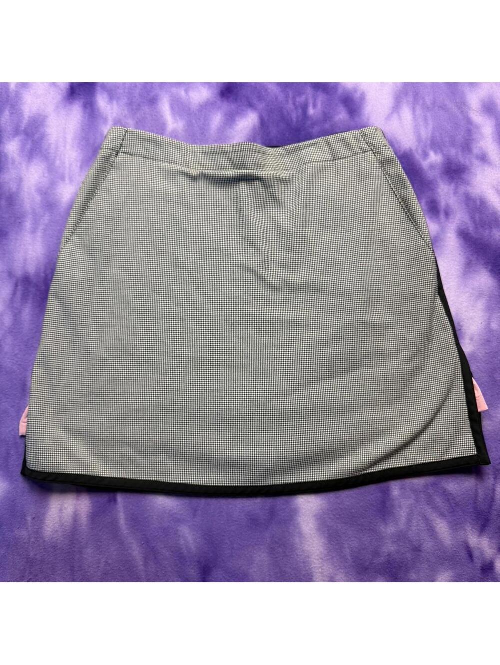 Vtg y2k micro dogtooth skort with pockets